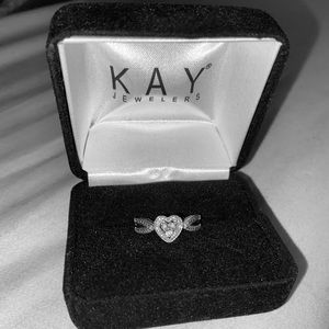 Heart shaped ring from Kay Jewelers, brand new! Size 7.